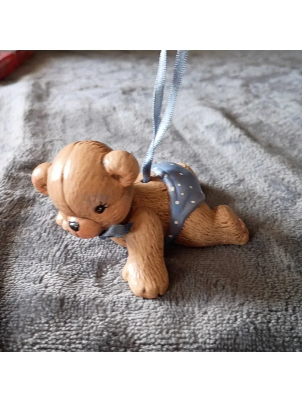 Ornament Ceramic Baby Bear Vintage